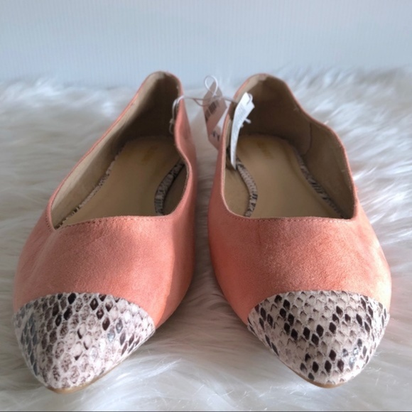 Old Navy Faux Suede Pointy Cap Toe Flat SZ 9 3X$25 - Picture 4 of 5